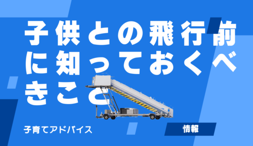 子供と飛行機に乗る前に知っておきたい！快適な空の旅を実現する10の秘訣【国内線・国際線】